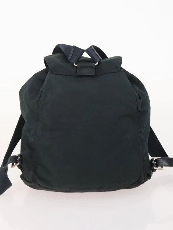 PRADA Backpack Nylon 2 Set Black Khaki Auth bs34889 main image 15